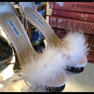 Pink Feathers Maribou Steve Madden Heels